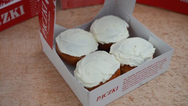 cream cheese paczki, raspberry filling