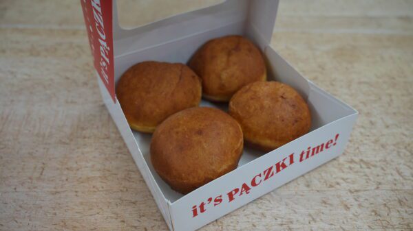 plain paczki, lemon filling