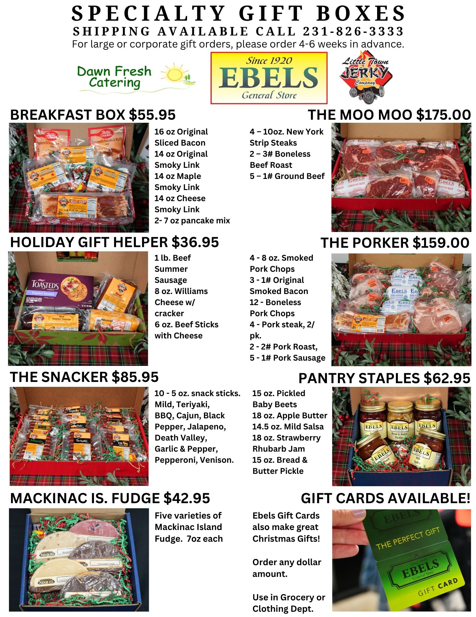 2025 Gift Boxes 2 gift boxes near me, meat boxes, holiday gifts, meat bundles, jerky, bacon, brats, snack sticks