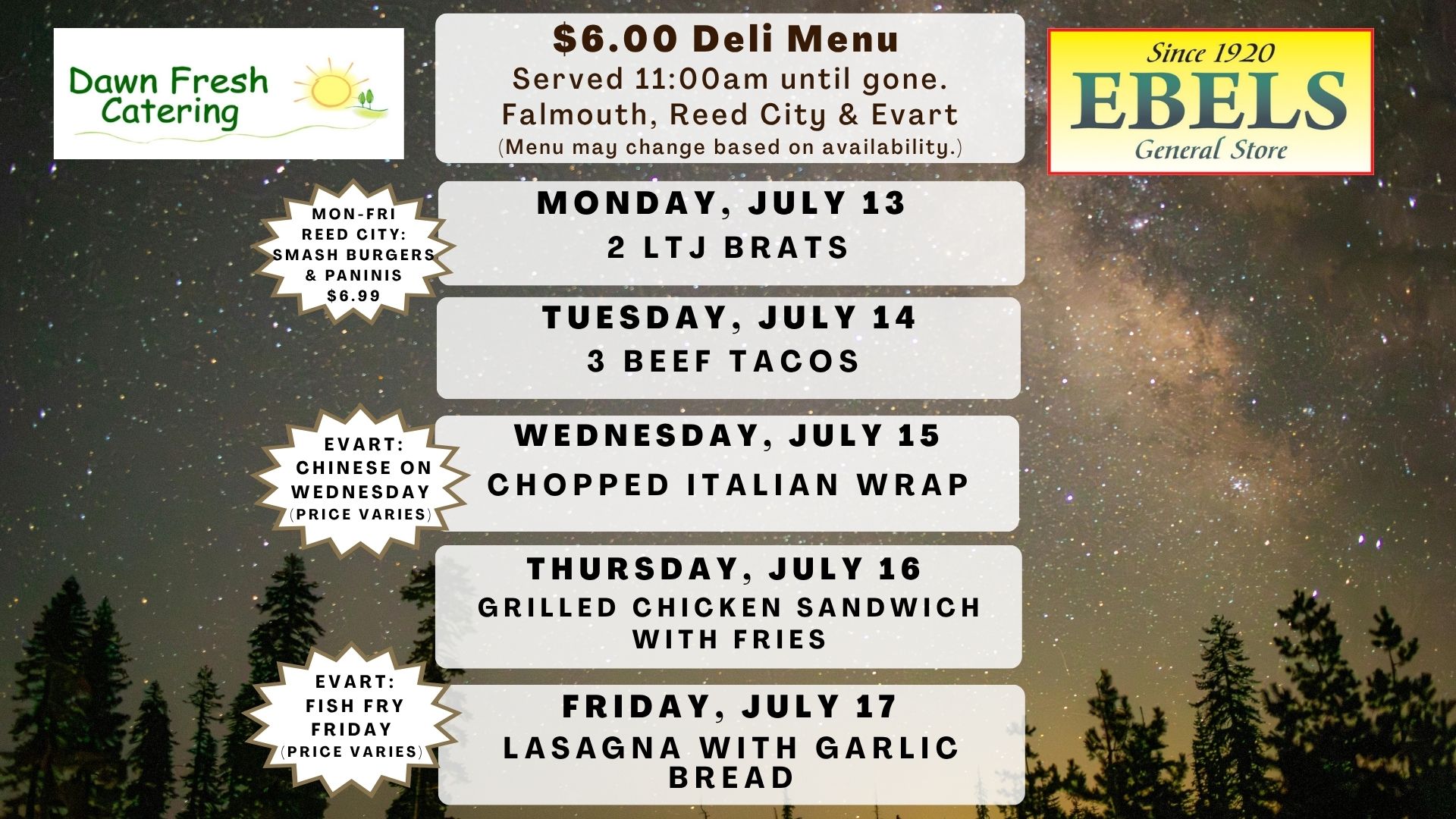 7-13 deli menu m