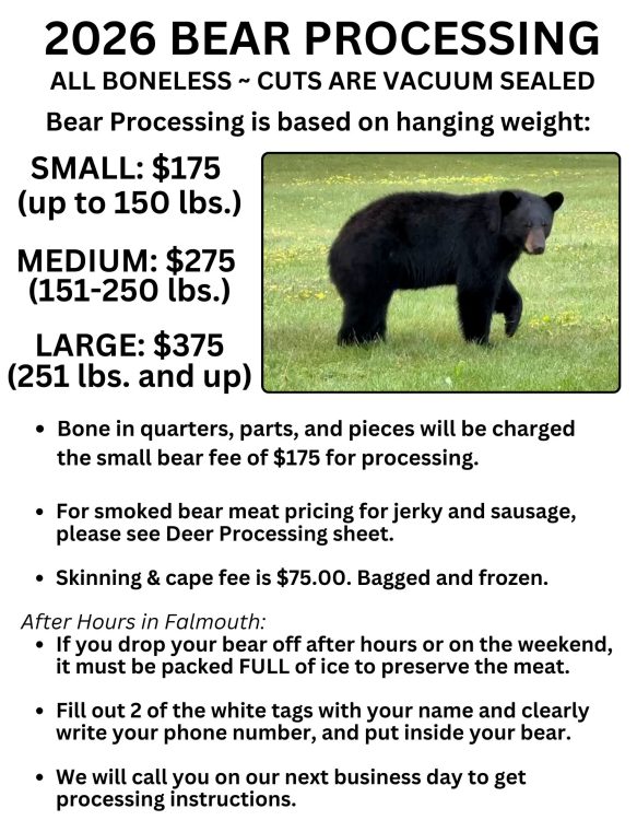 2026 Bear Processing