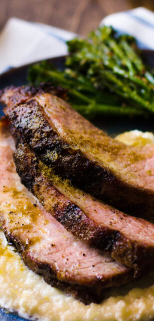 Grill-Roasted-Pork-Shoulder-with-Broccolini-and-Applesauce-scaled