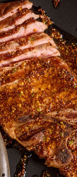 Real-Pork-–-Pork-Blade-Chops-with-Whole-Grain-Carolina-Gold Steaks for grilling,